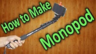 Как сделать монопод - штатив для селфи своими руками / How to make a monopod