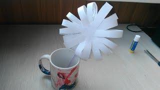 ★ Как сделать красивый цветок из полосок бумаги. Оригами из бумаги своими руками.