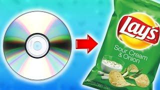 Как сделать чипсы быстрее при помощи CD диска в домашних условиях своими руками