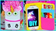 DIY БЮДЖЕТНАЯ ЧЕХОЛ КНИЖКА ДЛЯ ТЕЛЕФОНА ✦ КАК СДЕЛАТЬ Своими руками /Единорог из "Гадкий Я"