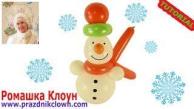 СНЕГОВИК ИЗ ШАРОВ как сделать своими руками Easy Balloon Snowman TUTORIAL