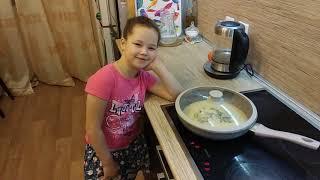 Вкусный омлет с молоком. Как приготовить омлет. Готовим вместе #8
