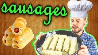 Как сделать " приготовить " Сосиски в тесте своими руками / How to make sausage buns