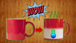 Как сделать кружку хамелеон / термотрансферную своими руками/How to make a DIY chameleon mug